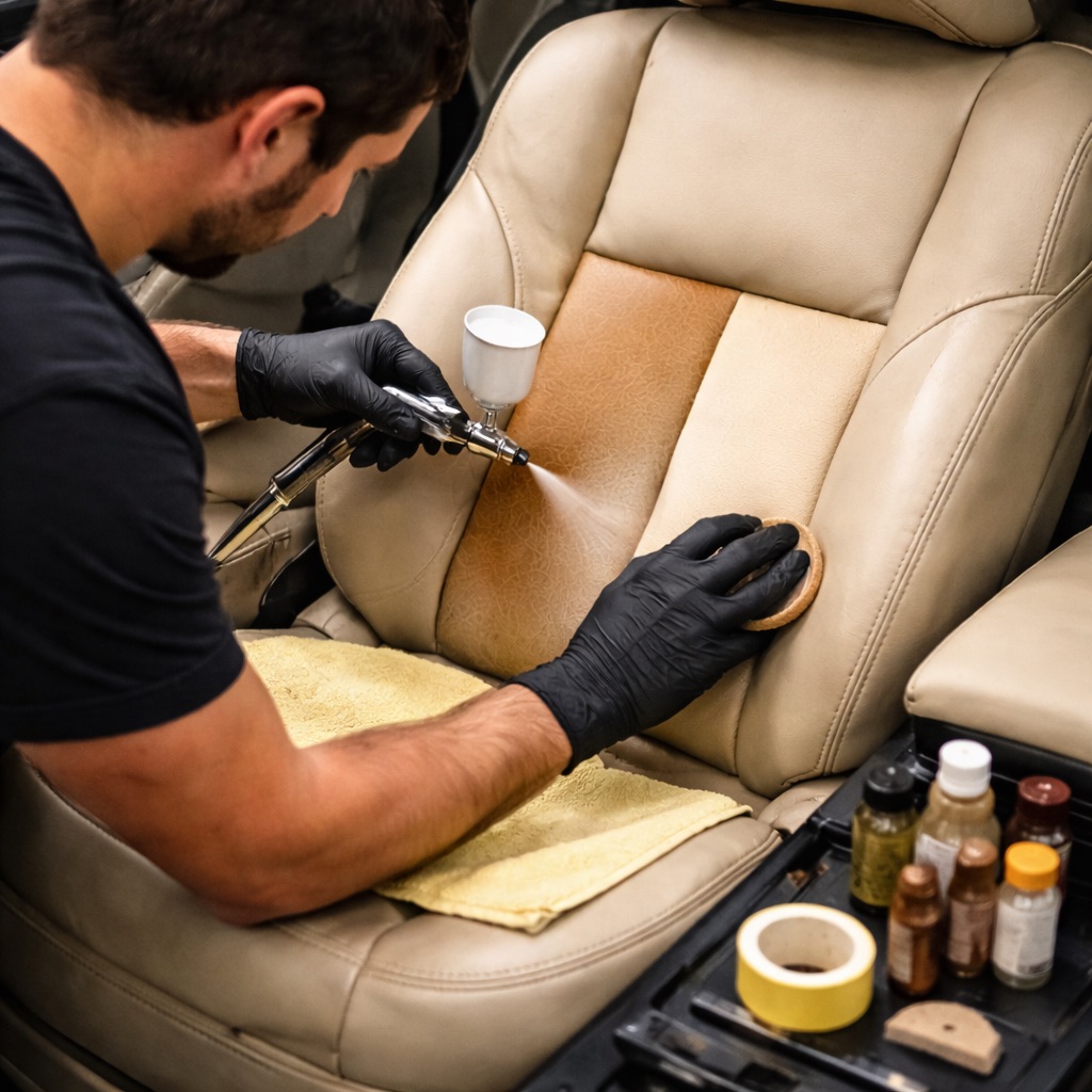 Araç Deri Koltuk Onarım Tamir Boyama Antalya